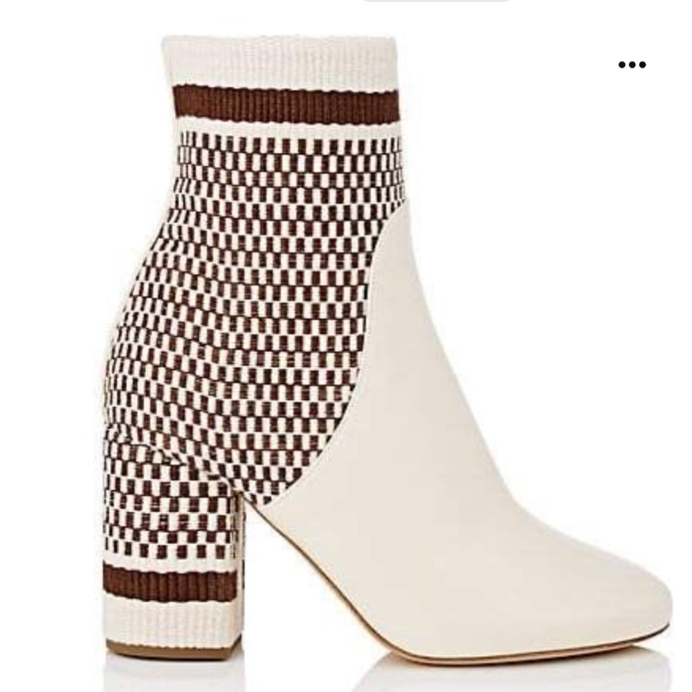 ANTOLINA Women's Marta Cotton & Leather Ankle Boots Sz 41